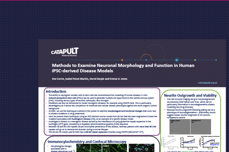 ELRIG Poster Methods to Examine Neuronal Morphology and Function in Human iPSC-derived Disease Models