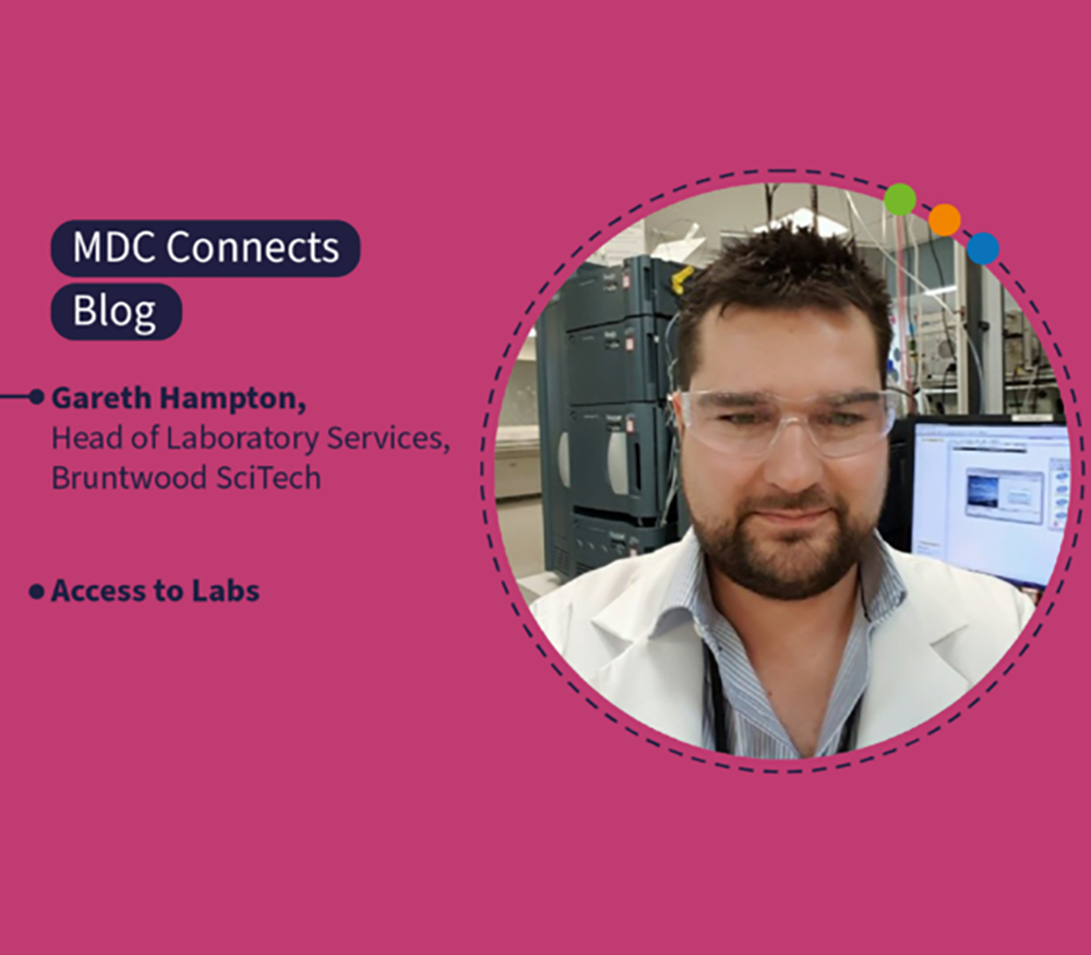 A graphic for a blog called access to labs
